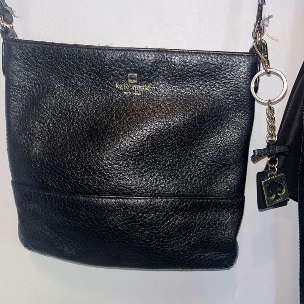 Kate Spade Black Pebbled Leather Shoulder Bag
